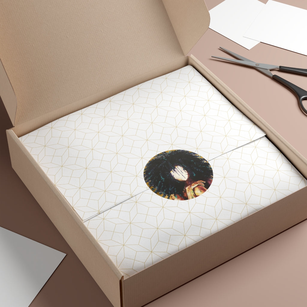 Naturally I GOLD Round Vinyl Stickers