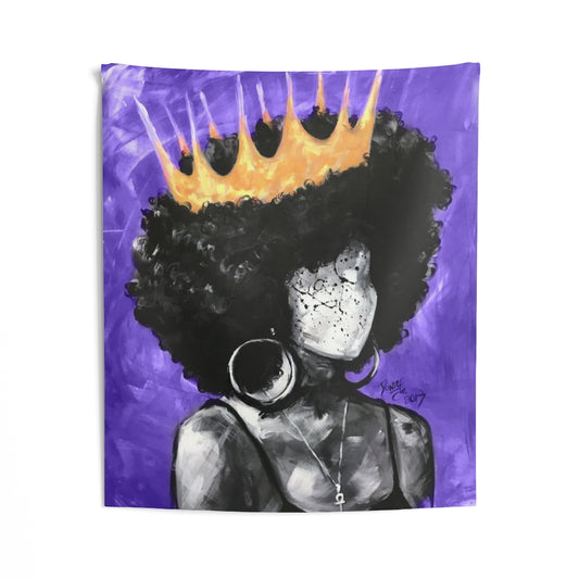 Naturally Queen II PURPLE Indoor Wall Tapestries