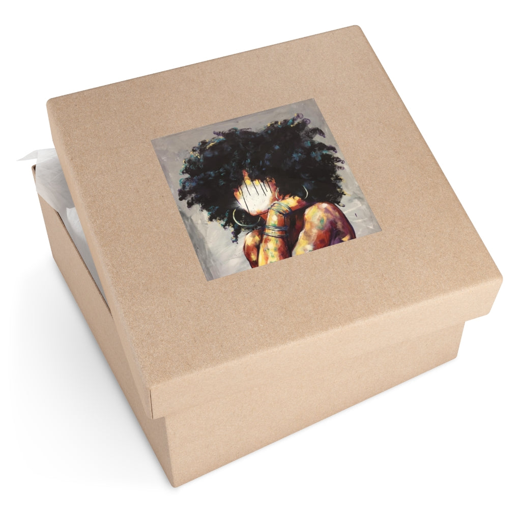 Naturally II Square Vinyl Stickers