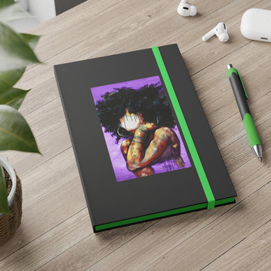 Naturally II PURPLE Color Contrast Notebook - Ruled