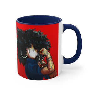 Naturally the Riveter RED Accent Coffee Mug, 11oz