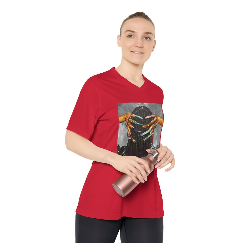 Naturally the Culture I Women's Performance V-Neck T-Shirt