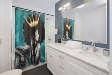 Naturally Queen VI TEAL Shower Curtains