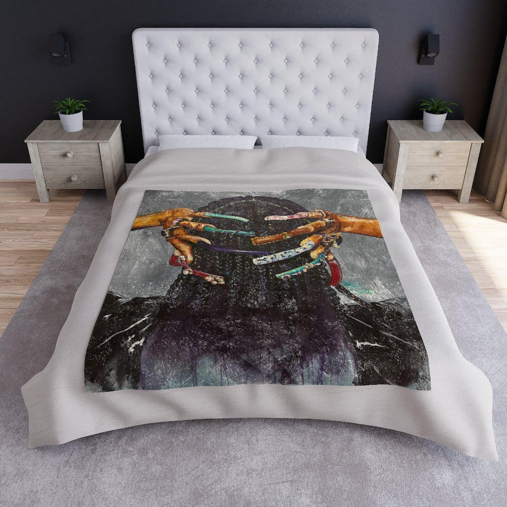 Naturally the Culture I Crushed Velvet Blanket
