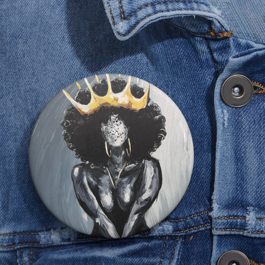 Naturally Queen XIX Pin Buttons