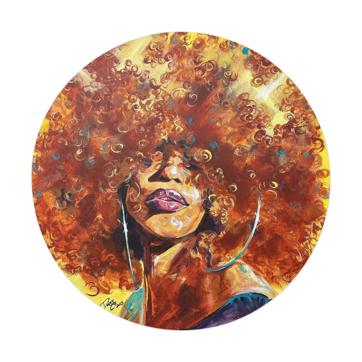 Naturally Karina Round Vinyl Stickers