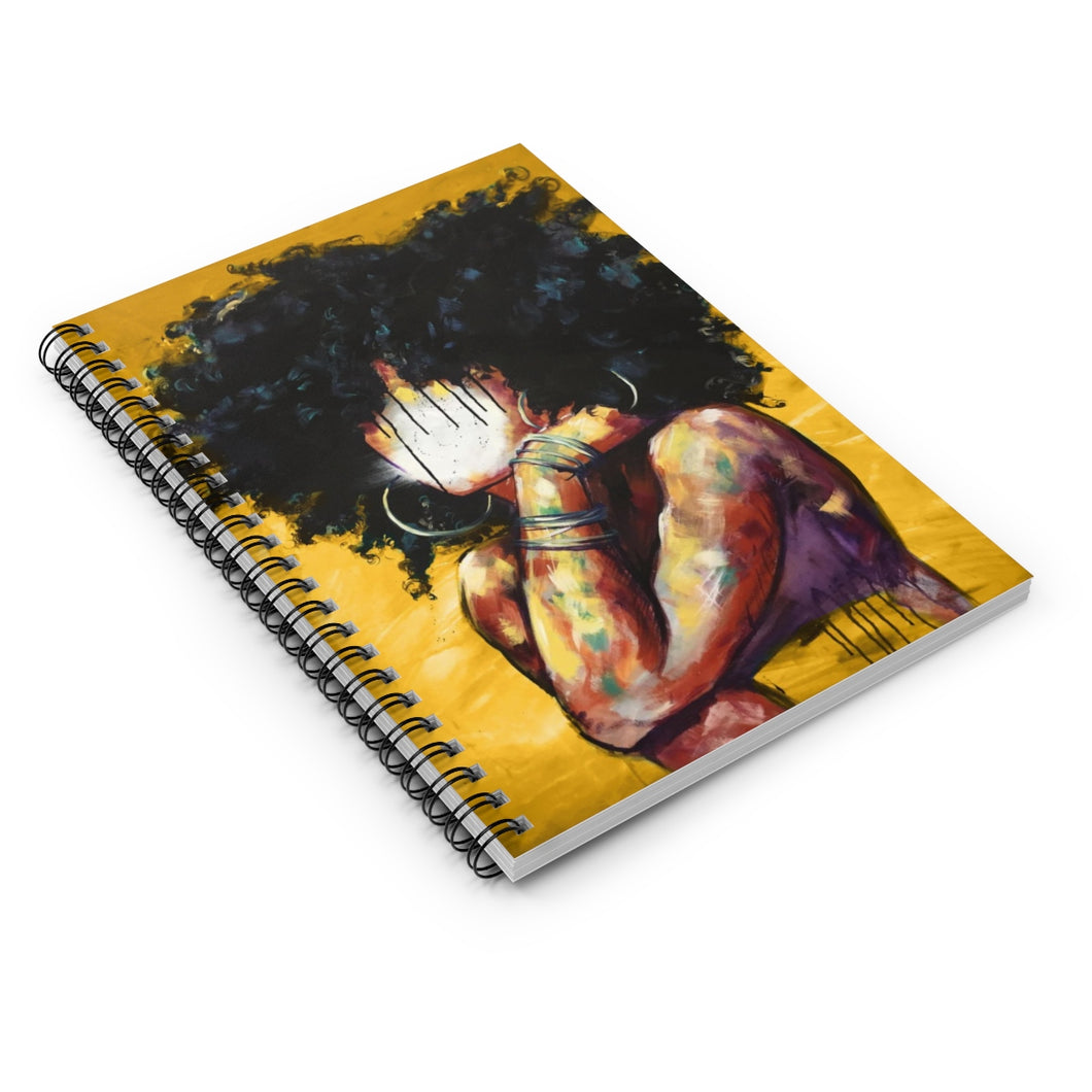 Naturally II GOLD Spiral Notebook - Ruled Line