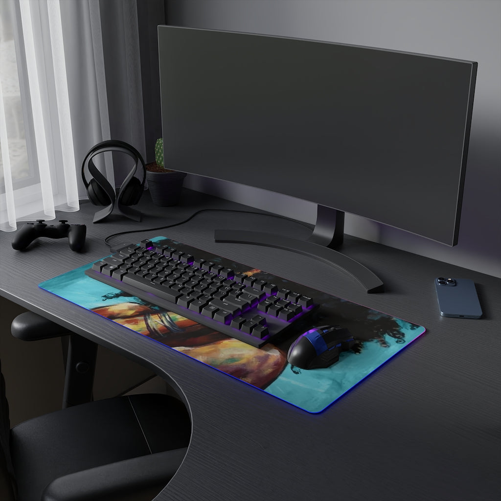 Naturally II BLUE LED Gaming Mouse Pad