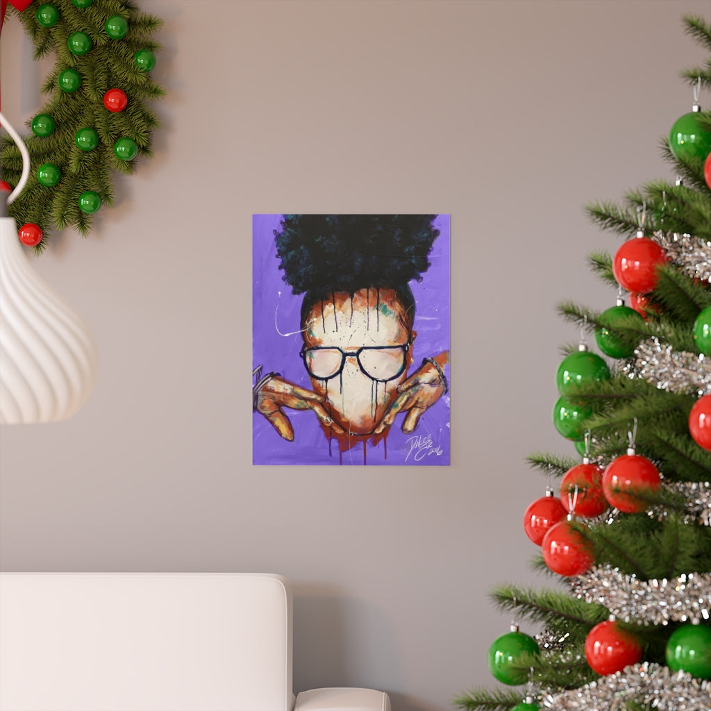 Naturally VIII Premium PURPLE Matte vertical posters