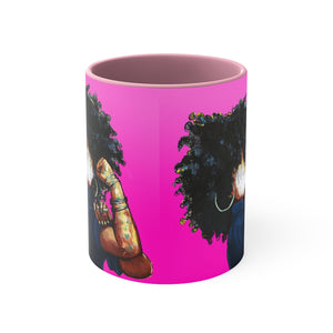 Naturally the Riveter PINK Accent Coffee Mug, 11oz