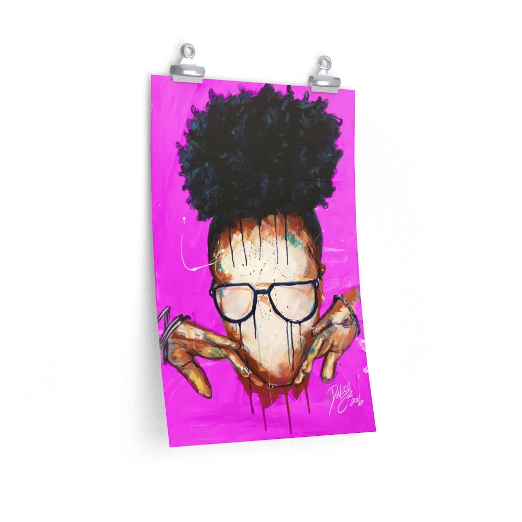 Naturally VIII PINK Premium Matte vertical posters