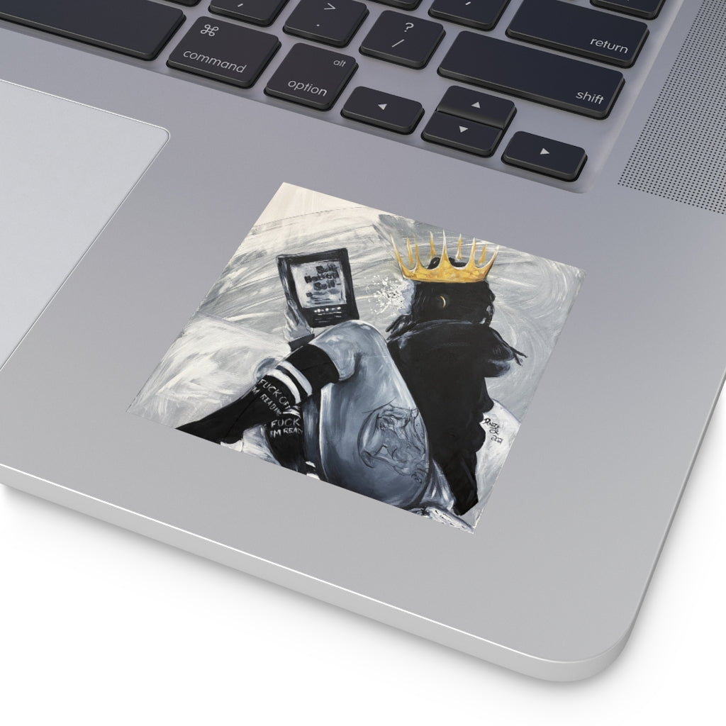 Naturally Queen Dara Square Vinyl Stickers