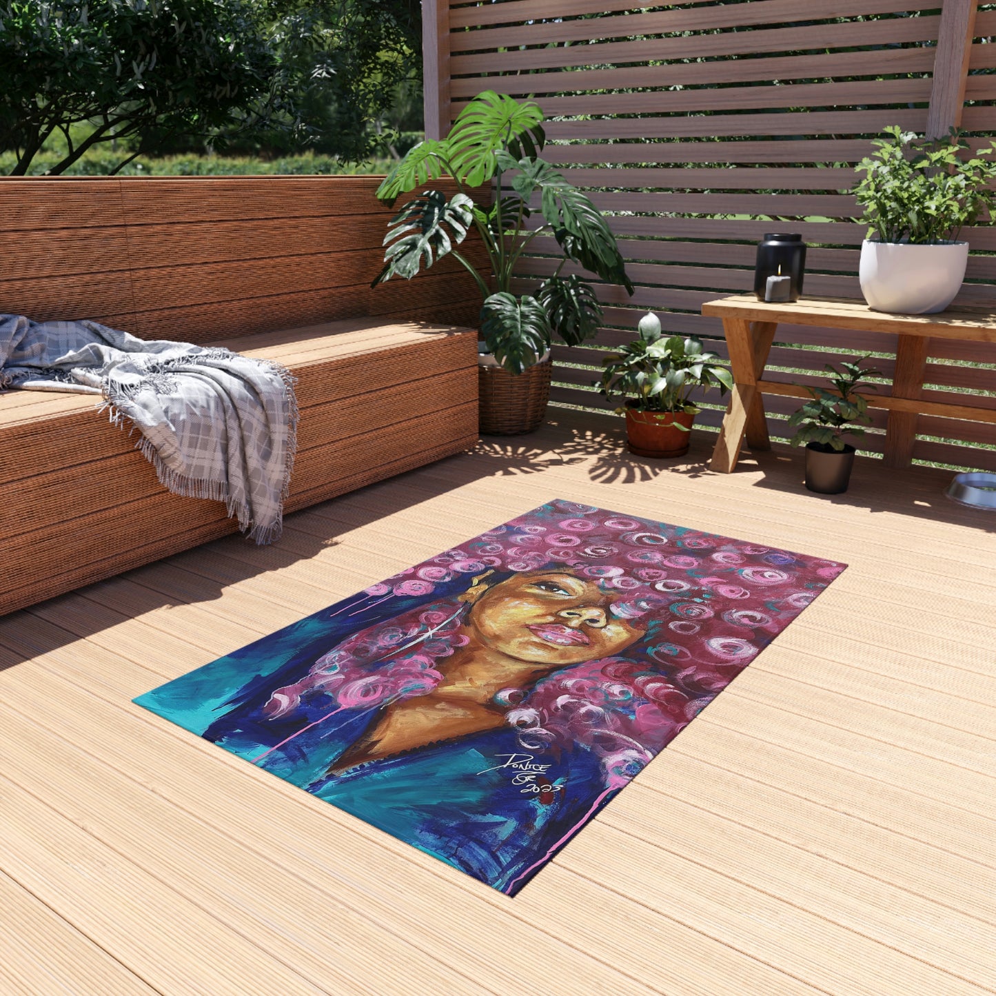 Naturally Rosado Outdoor Rug