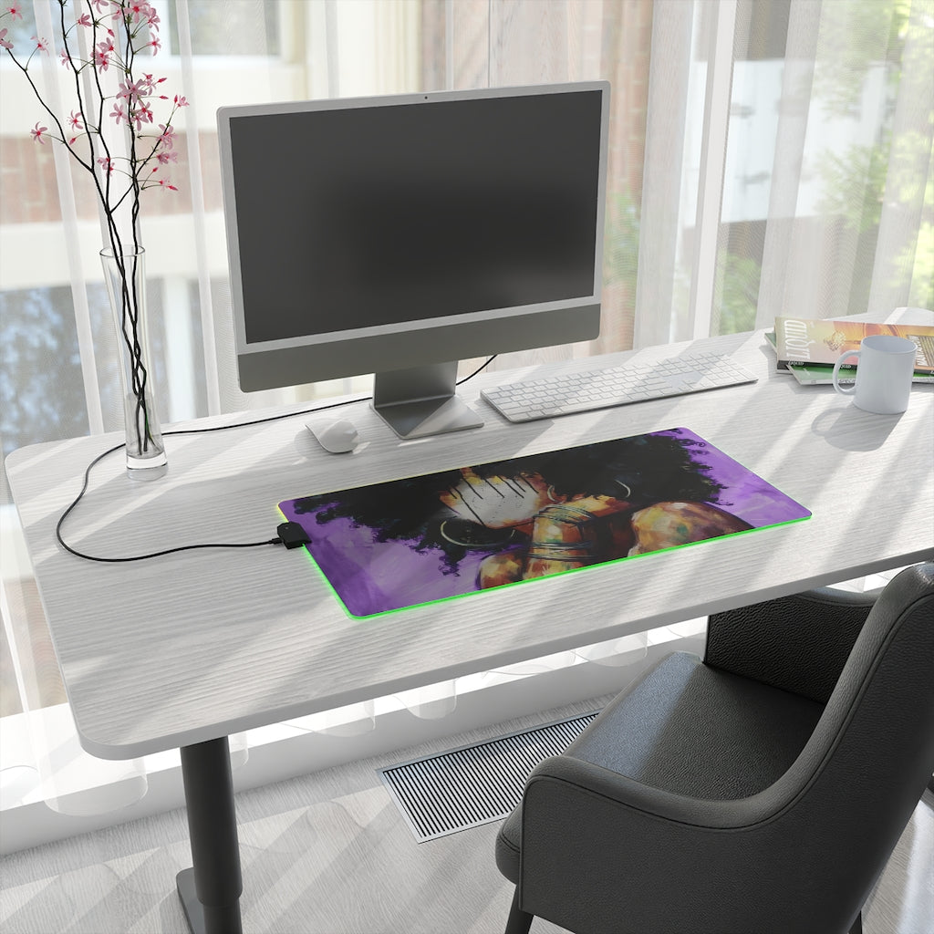 Naturally II PUEPLE LED Gaming Mouse Pad