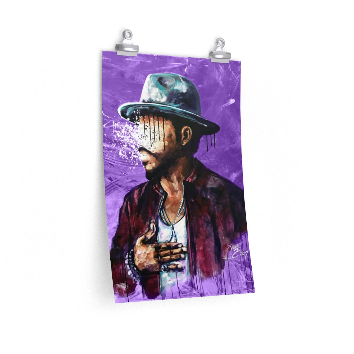 Naturally Charlene PURPLE Premium Matte vertical posters