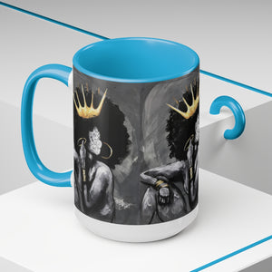 Naturally Queen VI Accent Coffee Mugs, 15oz