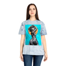 Naturally Nude V TEAL Unisex Color Blast T-Shirt
