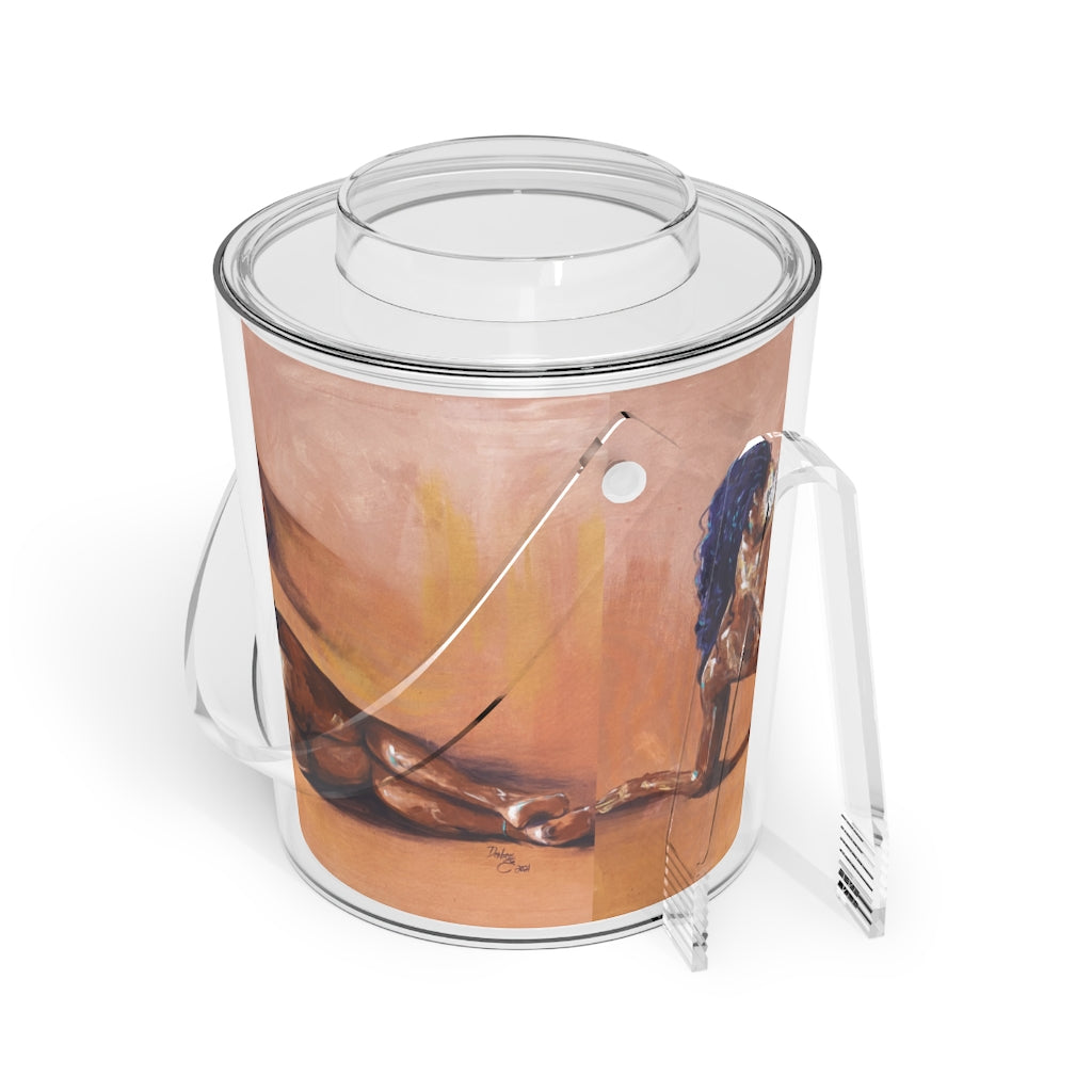 Naturally Nude II Ice Bucket with Tongs