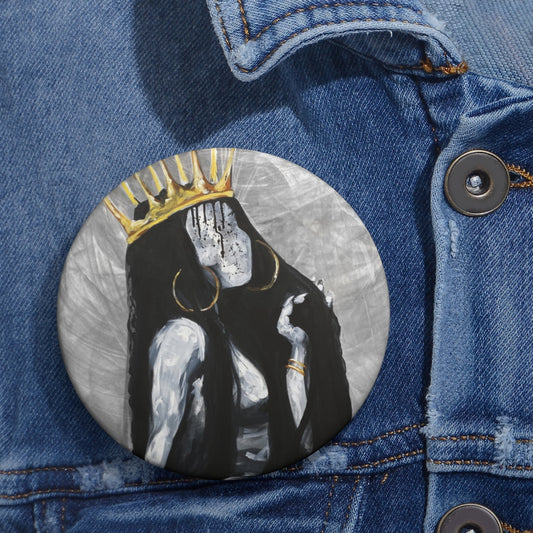 Naturally Queen XV Pin Buttons