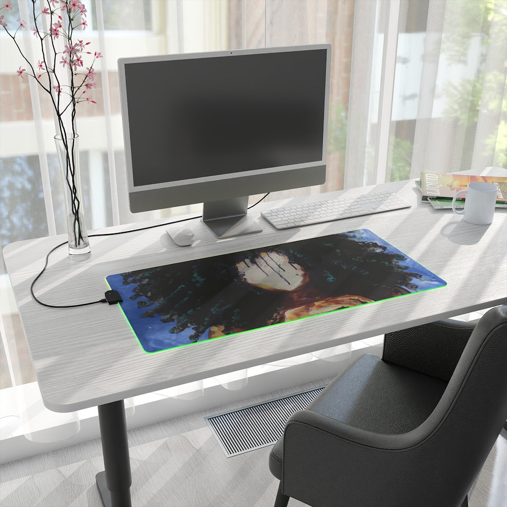 Naturally I BLUE LED Gaming Mouse Pad