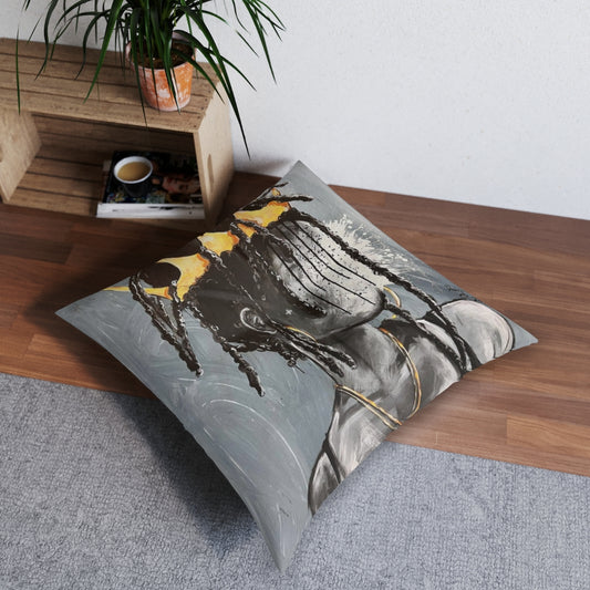 Naturally Queen XXIV Tufted Floor Pillow, Square