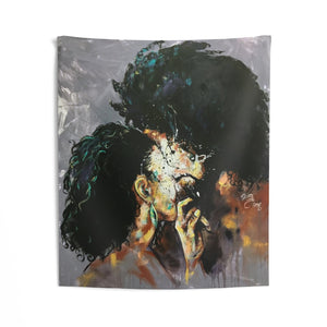 Naturally Black Love I Indoor Wall Tapestries