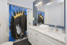 Naturally Queen III BLUE Shower Curtains