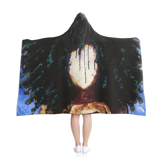 Naturally I BLUE Hooded Blanket