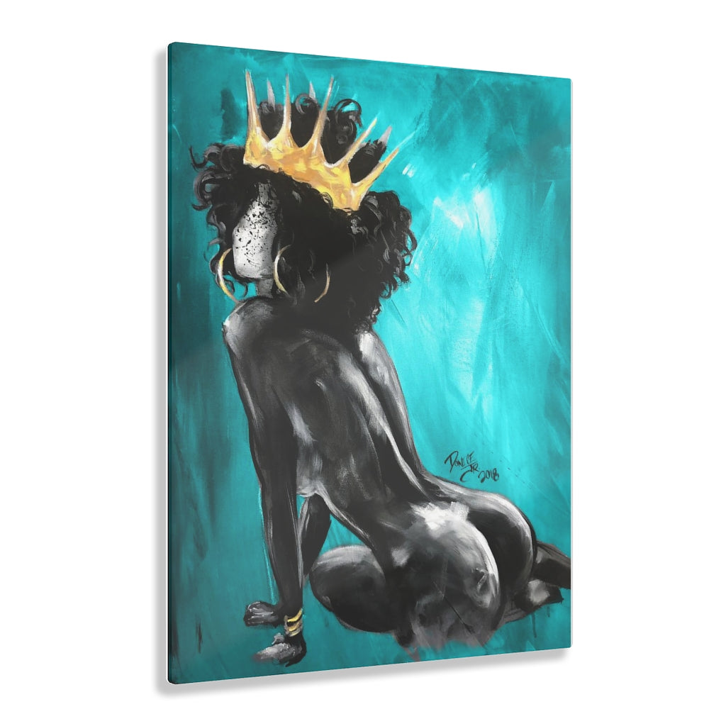 Naturally Queen VI TEAL Acrylic Prints