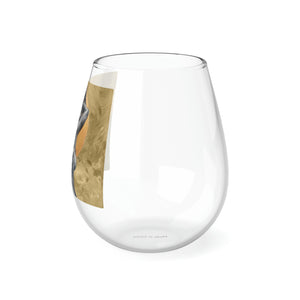 Naturally Nude V GOLD Stemless Wine Glass, 11.75oz