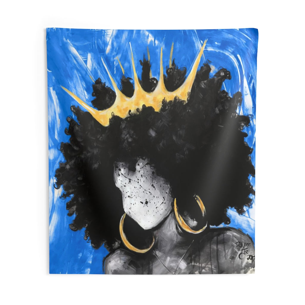 Naturally Queen III BLUE Indoor Wall Tapestries