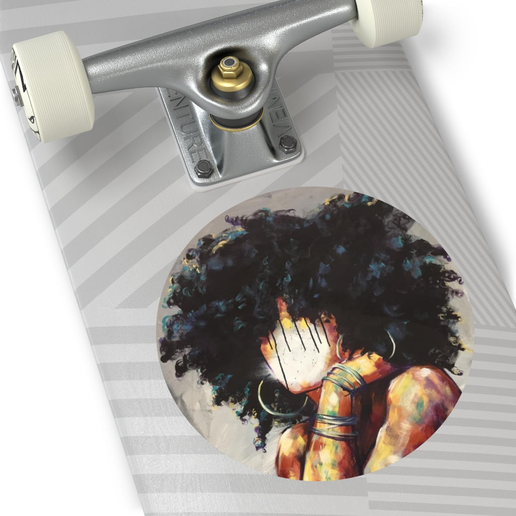 Naturally II Round Vinyl Stickers