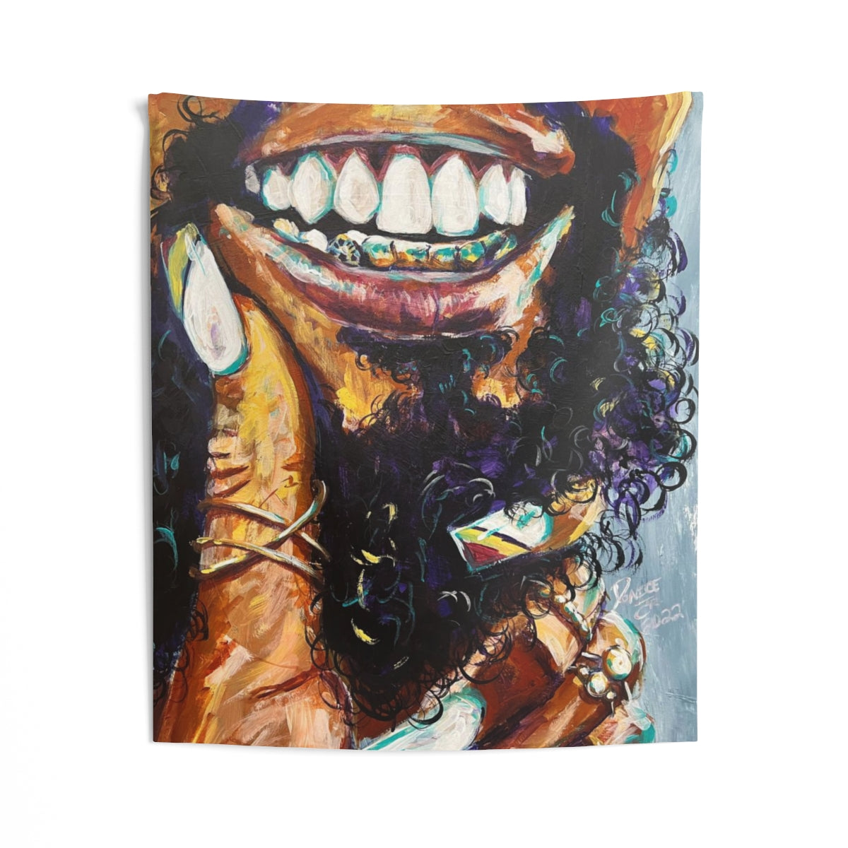 Naturally Black Love XI Indoor Wall Tapestries