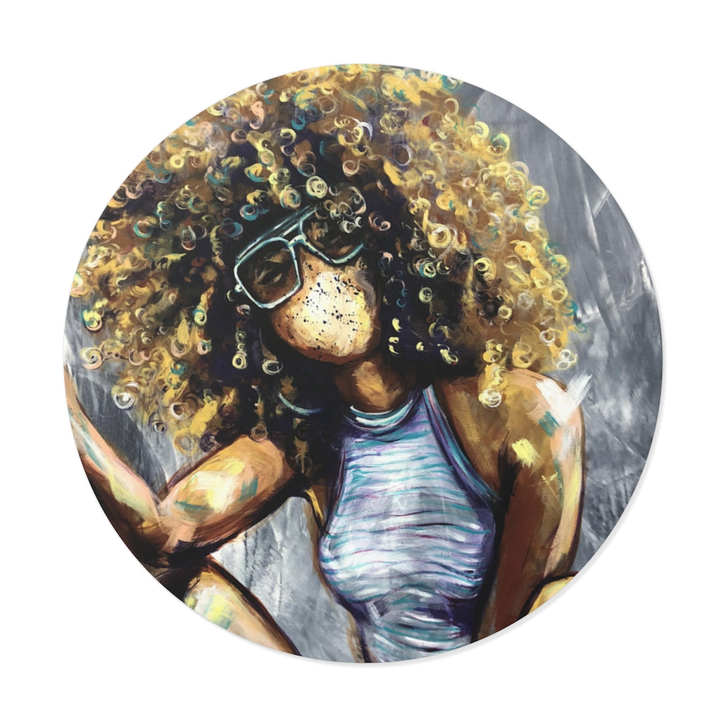 Naturally Nia Round Vinyl Stickers
