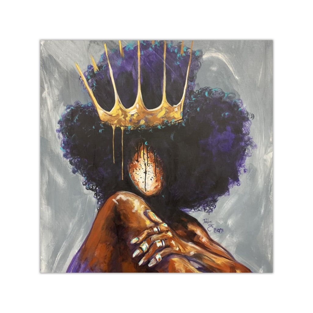 Naturally Queen  XVIII Square Vinyl Stickers